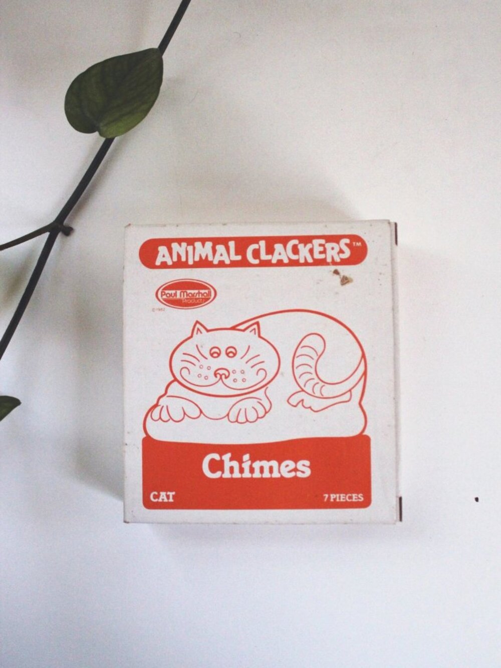 Animal Clackers Cat Chimes Paul Marshall Wall Hanging Decor Vintage NIB NOS New